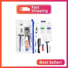 SLequipo Basic Toiletry Kits, Individually Packed, Personal Hygiene Bulk Homeles