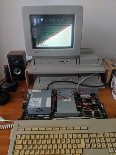 Upgraded/refurbished Atari Mega STE + TOS 2.06 UK + ACSI2STM (no case) - Afbeelding 13 van 15