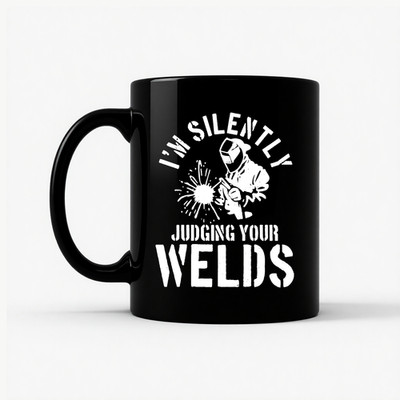 Funny Welder Mug Silently Judging Your Welds Gift Welder Nation Coffee Cup 11...