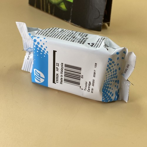 Genuine HP 22 C9352A/ Ink Cartridges Exp. 2022 /OEM / Open Box / Tricolor - Picture 2 of 4