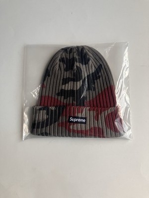 Supreme Overdyed Beanie Red Camo SS26 Supreme New York 2026 Brand
