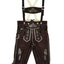 Authentic Bavarian Lederhosen Oktoberfest Costume Suede Lederhosen German Outfit