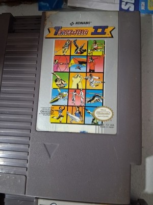 3 Nintendo games track & field 2, super team games, super mario NES 26163  bc21