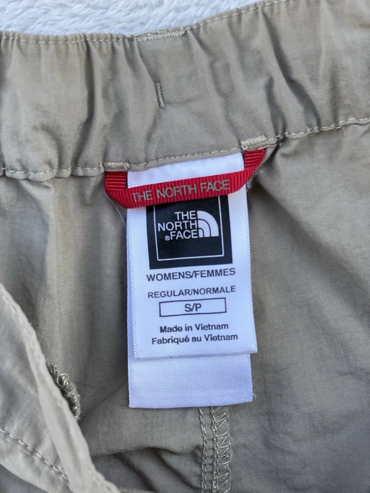 Pantalones convertibles para mujer THE NORTH FACE 100 % nailon exterior senderismo beige talla S Foto 4 de 4