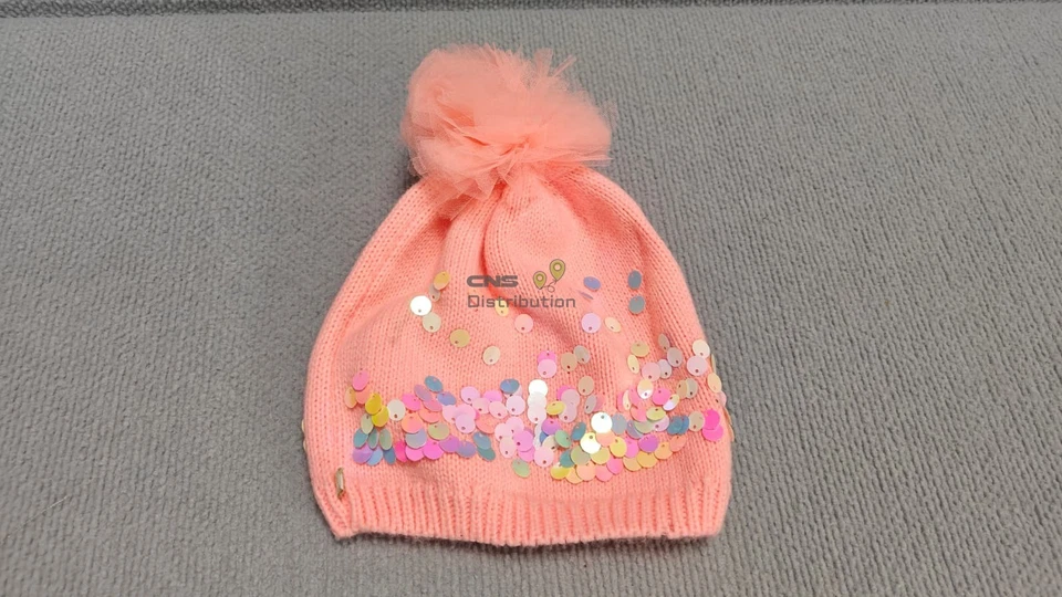 Sombrero tejido BILLIEBLUSH POM-POM talla 2-3T para niños pequeños NUEVO STOCK EN EE. UU. Y ENVÍO Foto 2 de 3