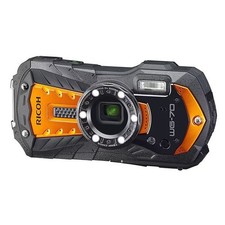 Ricoh WG-70 Orange Waterproof Camera 1-Year Warranty Used Excellent Condition