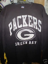 PACKERS  Long Sleeve  GIII Carl Banks Fade Look Tee T-Shirt NEW NWT  LG