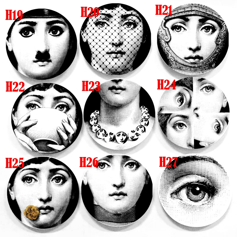 Big Eyes Plate 7 Inch Ceramic Decorative Plates Italy Design Home Decoration Bar