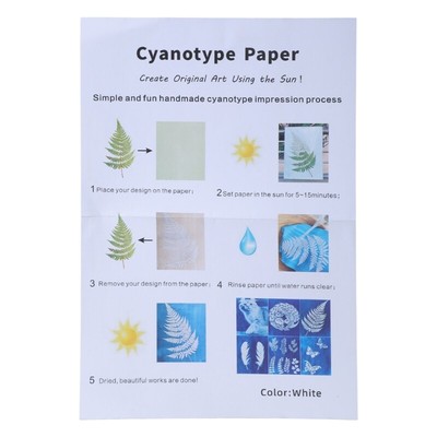 Sun Print Paper with Sheet Cyanotype Paper High Sensitive Nature Art Paper