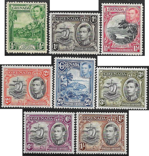 Granada 1938 Juego de piezas 8 de 12 sg 153-60 MH Pictórico Definitivos