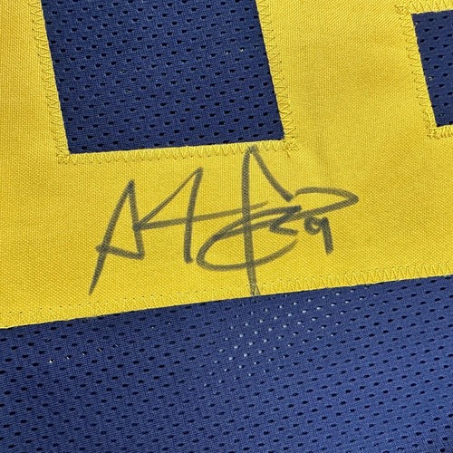 Autographed/Signed Adam Pacman Jones West Virginia Blue College Jersey JSA COA - Picture 3 of 4