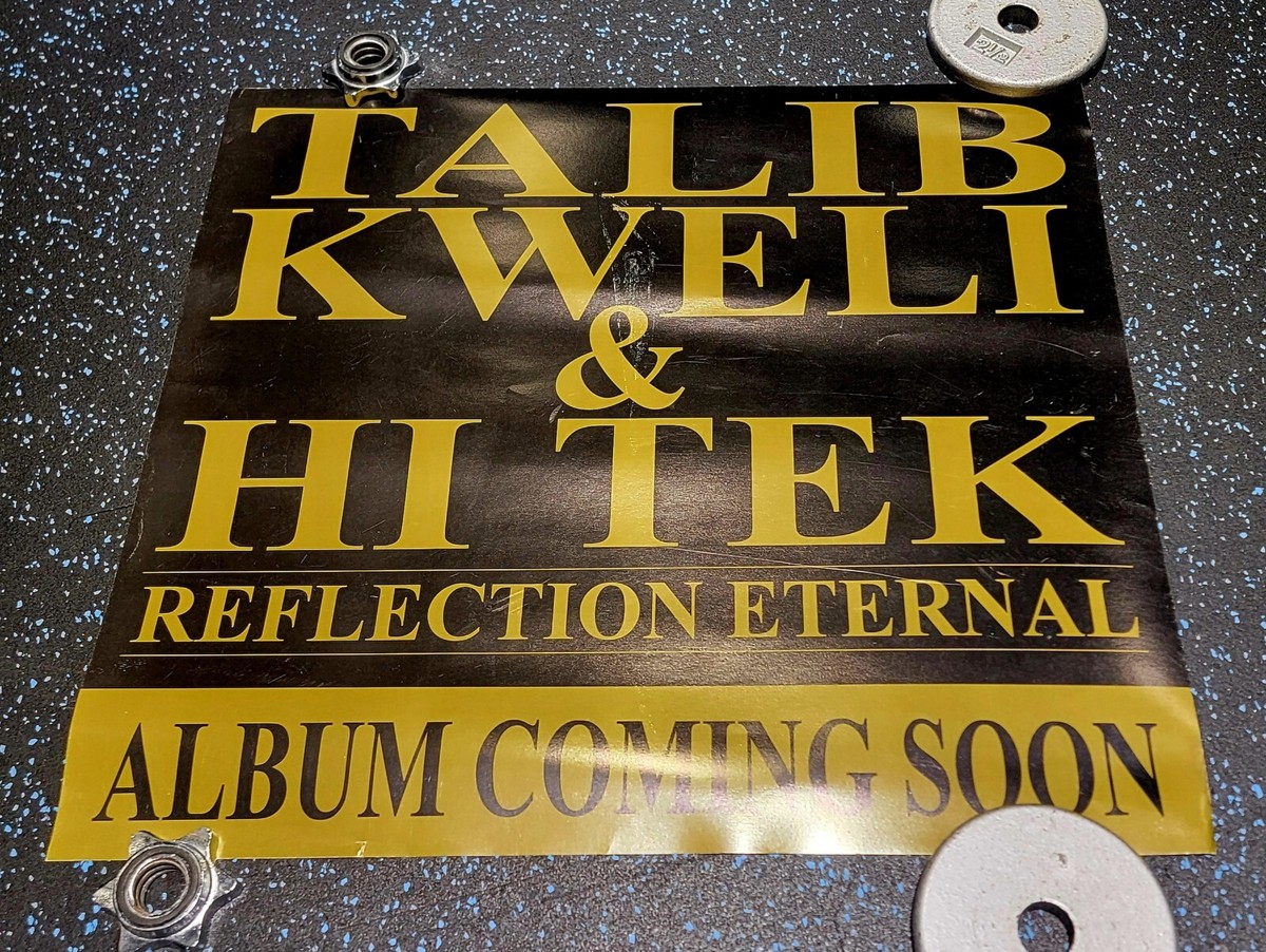 RARE VINTAGE HIP HOP TALIB KWELI HI TEK PROMO POSTER REFLECTION
