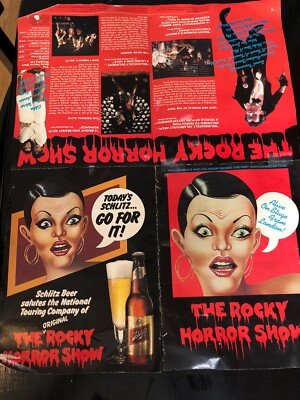 Original The Rocky Horror Show Touring Co London Foldout Poster