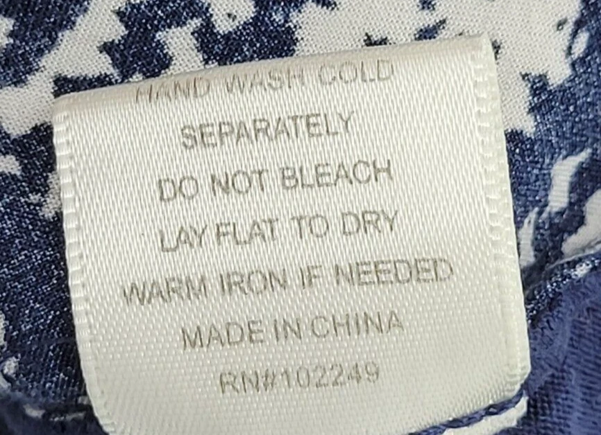 Top Skies are Blue para mujer medio azul blanco estampado boho medios mixtos manga corta Foto 4 de 4