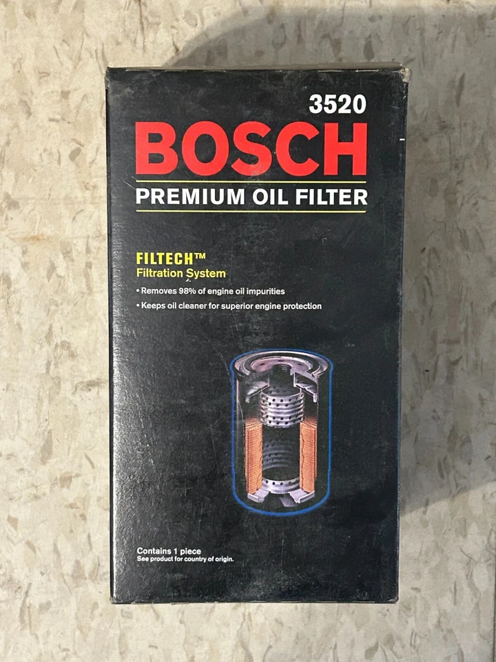 Filtro de aceite de motor Bosch Premium 3520 para Dodge & Ram 1989-2023 alta calidad Foto 2 de 3