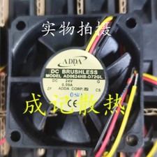 ADDA AD0624HB-D72GL DC24V 0.09A 60 60 15MM 3-Pin Axial Cooling Fan