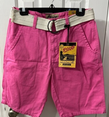 PLUGG CLOTHING Men's Shorts (SIZE 31) Flex Waist Flat Front PINK New $42