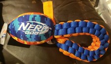 Nerf Dog Squeaker Vortex Chain Tug Toy for Puppies  Small Dogs New W/Tags