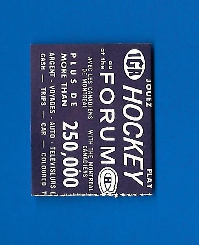 1967-68 IGA MONTREAL CANADIENS 67-68 NHL HOCKEY CARD 1-23 SEE LIST - Picture 104 of 118