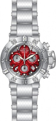Invicta 27869 Subaqua Noma III Red Octopus 50mm Men's Swiss