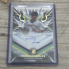 2023 Bowman Inception Baseball Tres Gonzalez SP Prospect Auto Gold /50 Pirates
