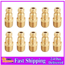 Air Hose Fittings Male Plug Kit 10 Piece , Automotive Type C, 1/4 In. NPT, Soli
