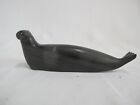 Canadian Inuit Native Signed Carving of Sealion Soapstone Sculpture