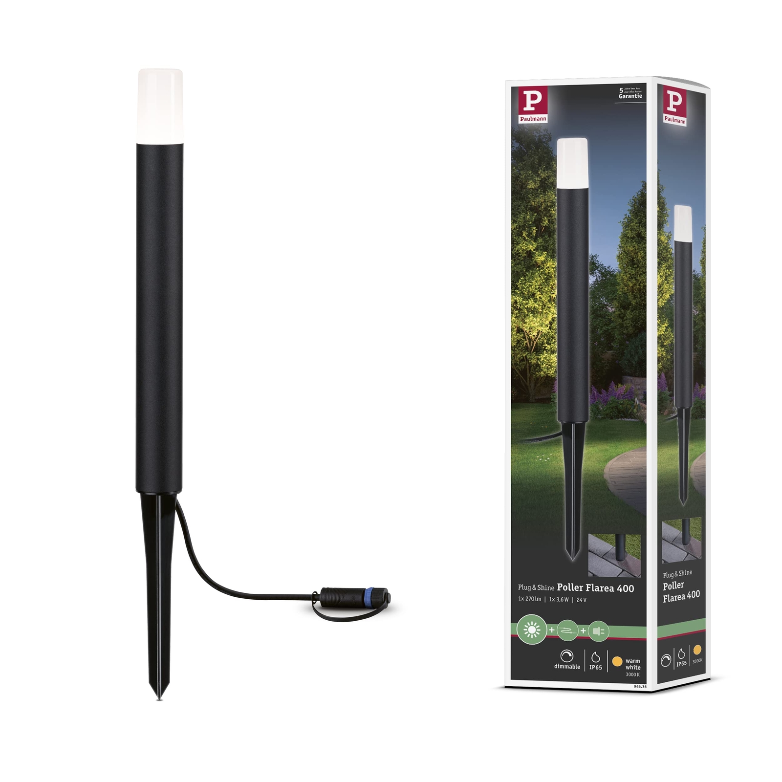 Crea Atmosfera con Paulmann 94536 Flarea LED: Luce Outdoor 400mm