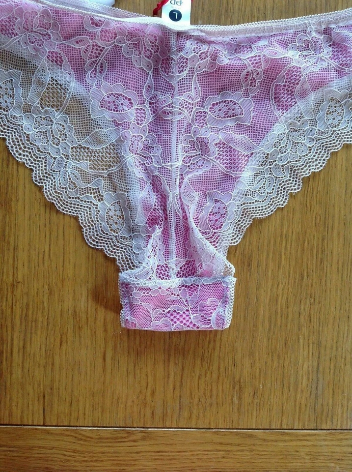 SLIP BRASILIANO SGAMBATO PRETTY POLLY - XL / UK 18 PP BRAZILIAN BRIEF HIGH LEGS Foto 3 de 3