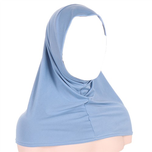 Hijab Women Pull On Scarf Shawl One Piece Muslim Turban Amira Wrap Headscarf - Picture 19 of 44