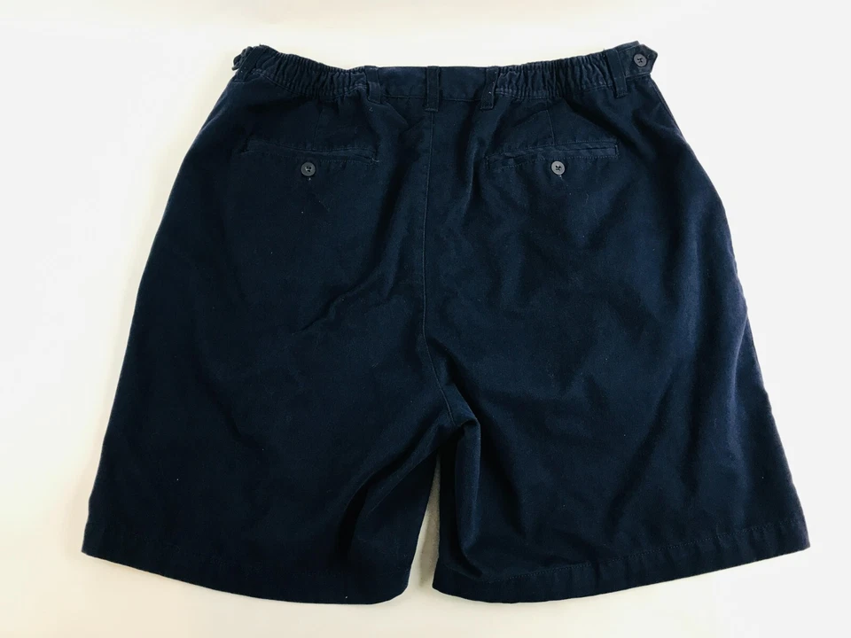 Шорты Basic Editions, мужские размер 38, темно-синий, регулируемая талия, повседневные - Изображение 2 из 4