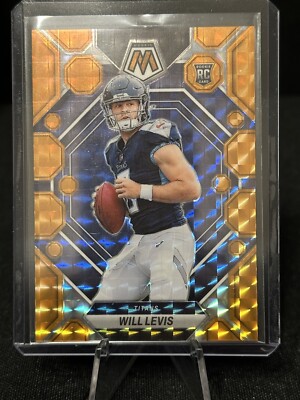 Will Levis 2023 Panini Mosaic Orange # d /199 RC Titans SP