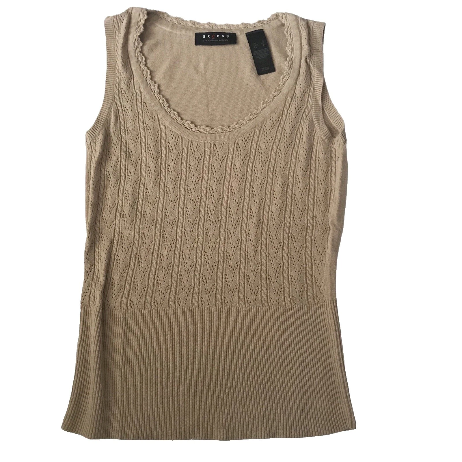 Liz Claiborne Cotton Solid Tank Tops for Women