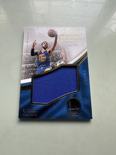 2016 Panini Immaculate The Standard Jersey Stephen Curry /99 Golden State GSW - Picture 5 of 10