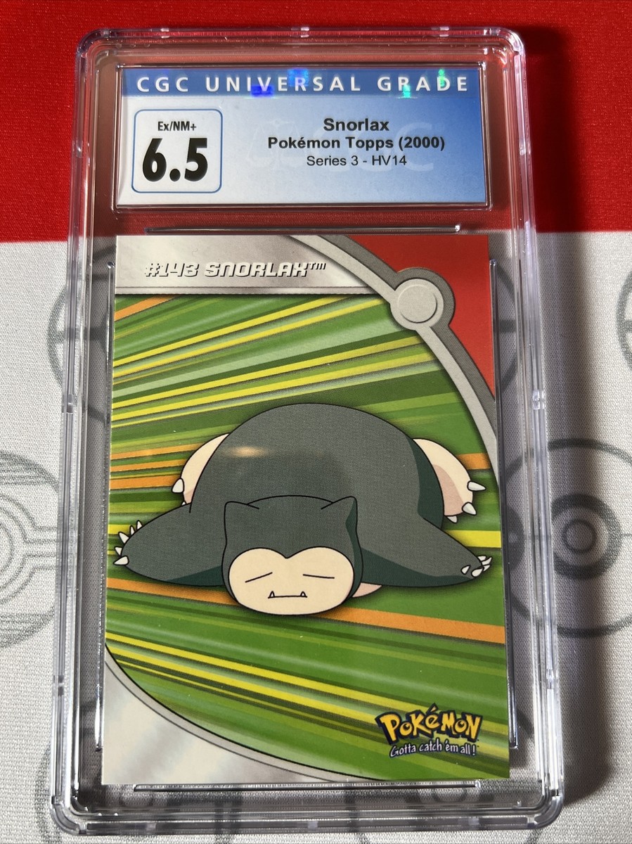 CGC 6.5 Snorlax Topps Heroes Villains HV14 2000 Series 3 CGC 6.5 Snorlax Topps Heroes Villains HV14 2000 Series 3