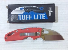 Cold Steel Mini Tuff Lite Folder 2.5" Blade Red Griv-Ex Handle 20LTR (CJL055869)