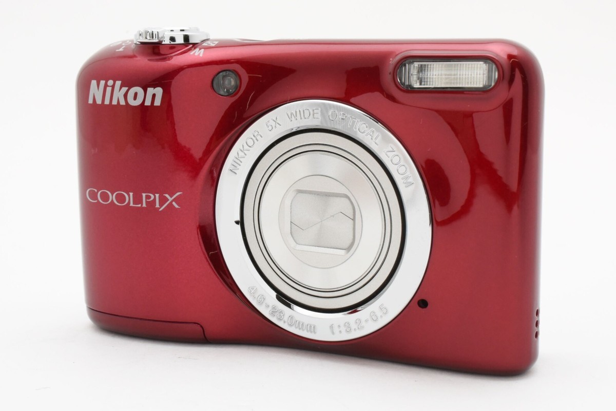 美品 ニコン COOLPIX L3I コンパクトデジタルカメラレッド Nikon Exc Nikon COOLPIX L3I Compact Digital Camera Red Direct from