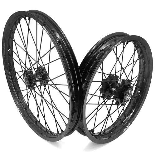 KKE 19/16" Spoked Wheels Fit Surron Light Bee X 2019-2025 E-Bike Black Rims Hubs - Picture 2 of 13