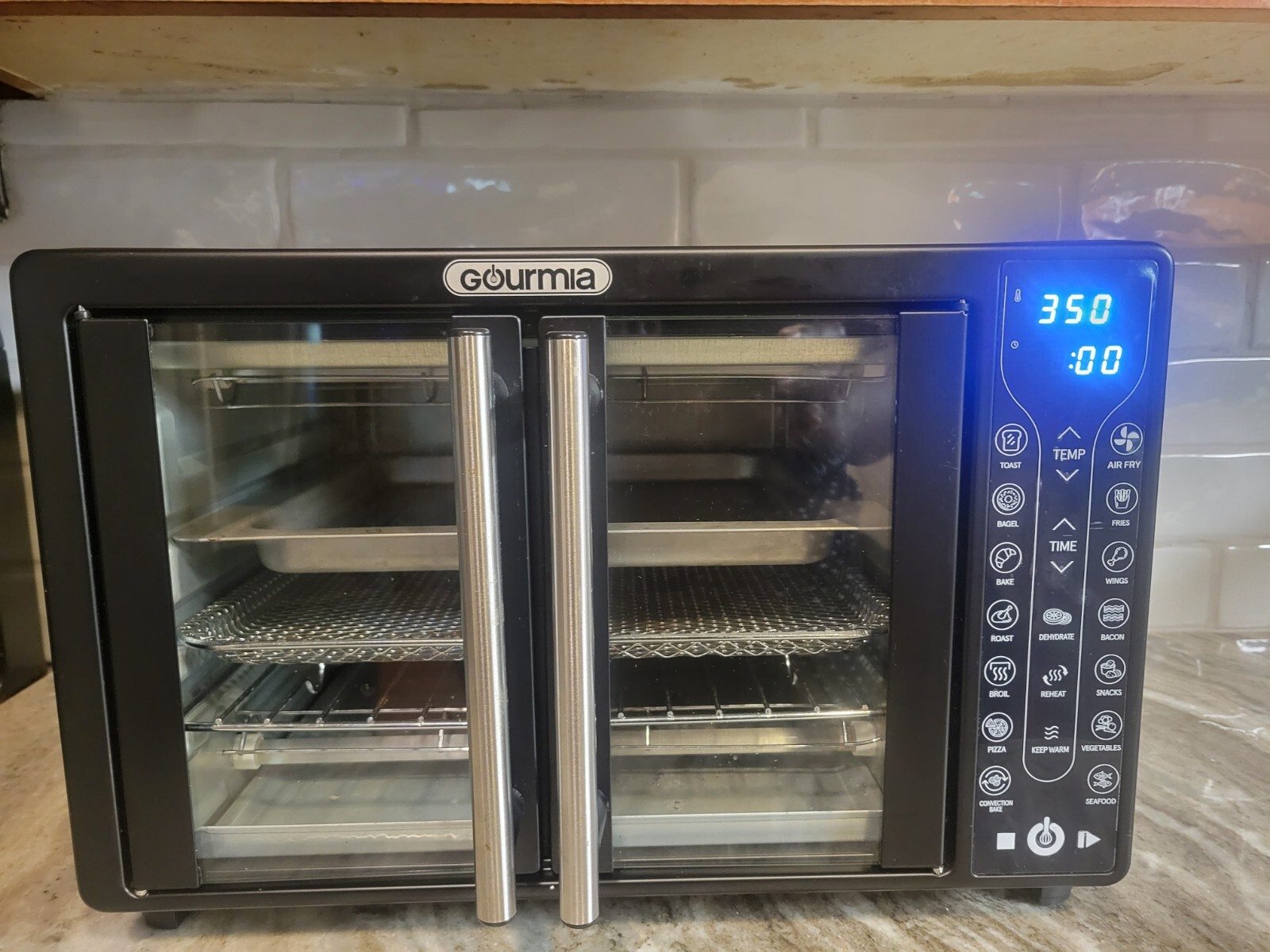 Gourmia French Door XL Digital Air Fryer Oven eBay