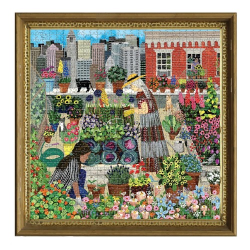 Urban Garden 1000 Piece Jigsaw Puzzle by eeboo - Picture 2 of 4