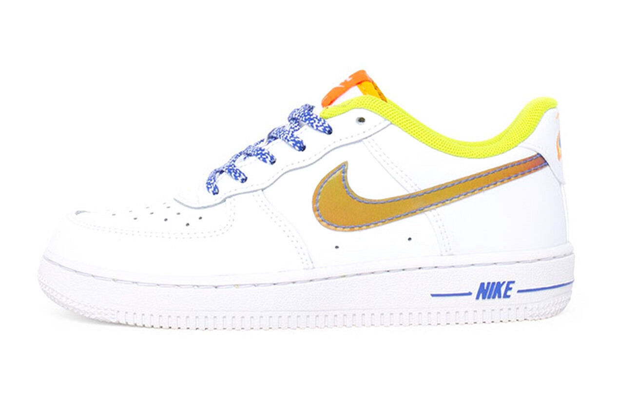 Кроссовки для маленьких детей Nike Force 1 LV8 Белые/многоцветные-Темно-синий (DQ7768 100)