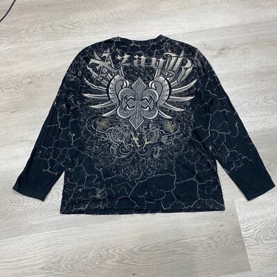 Vintage Y2K XAR Unlimited Xzavier Wing Cross Long Sleeve Vintage Y2K XAR Unlimited Xzavier Wing Cross Long Sleeve