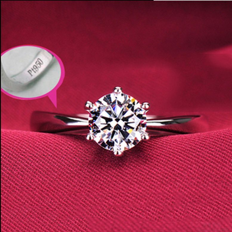 Silver 1. Ct Cubic Zirconia Engagement Wedding Promise Ring RS23