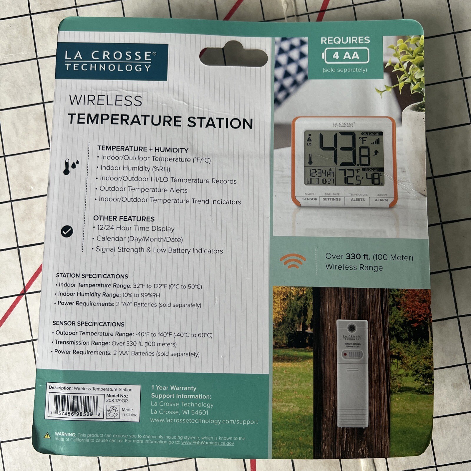 La Crosse Technology 308179OR Wireless Weather Station 757456985268 eBay