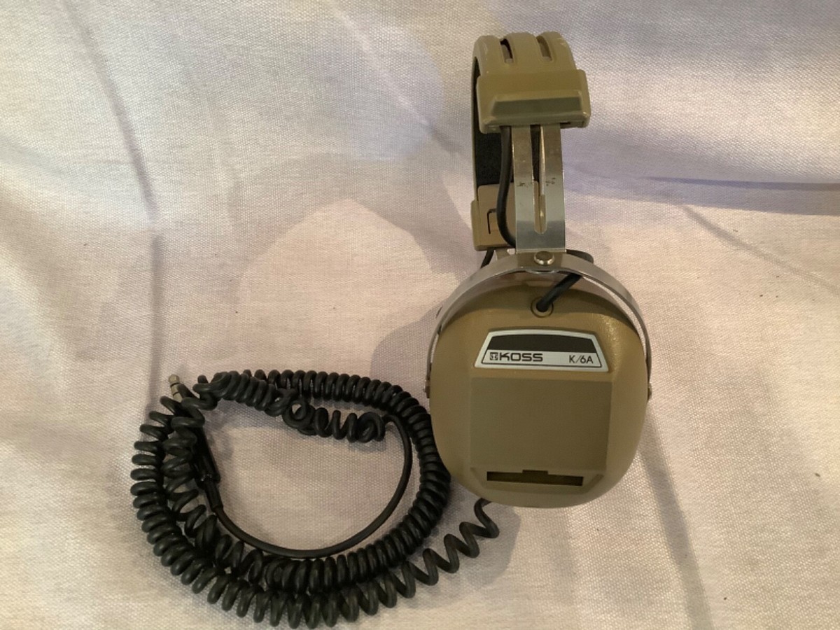 Vintage KOSS K/6A Audio Stereo Adjustable HEADPHONES-1/4
