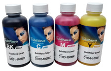 100ml x4 Inktec Dye Sublimation Ink Sublinova Smart  4 Colour for Epson Printers