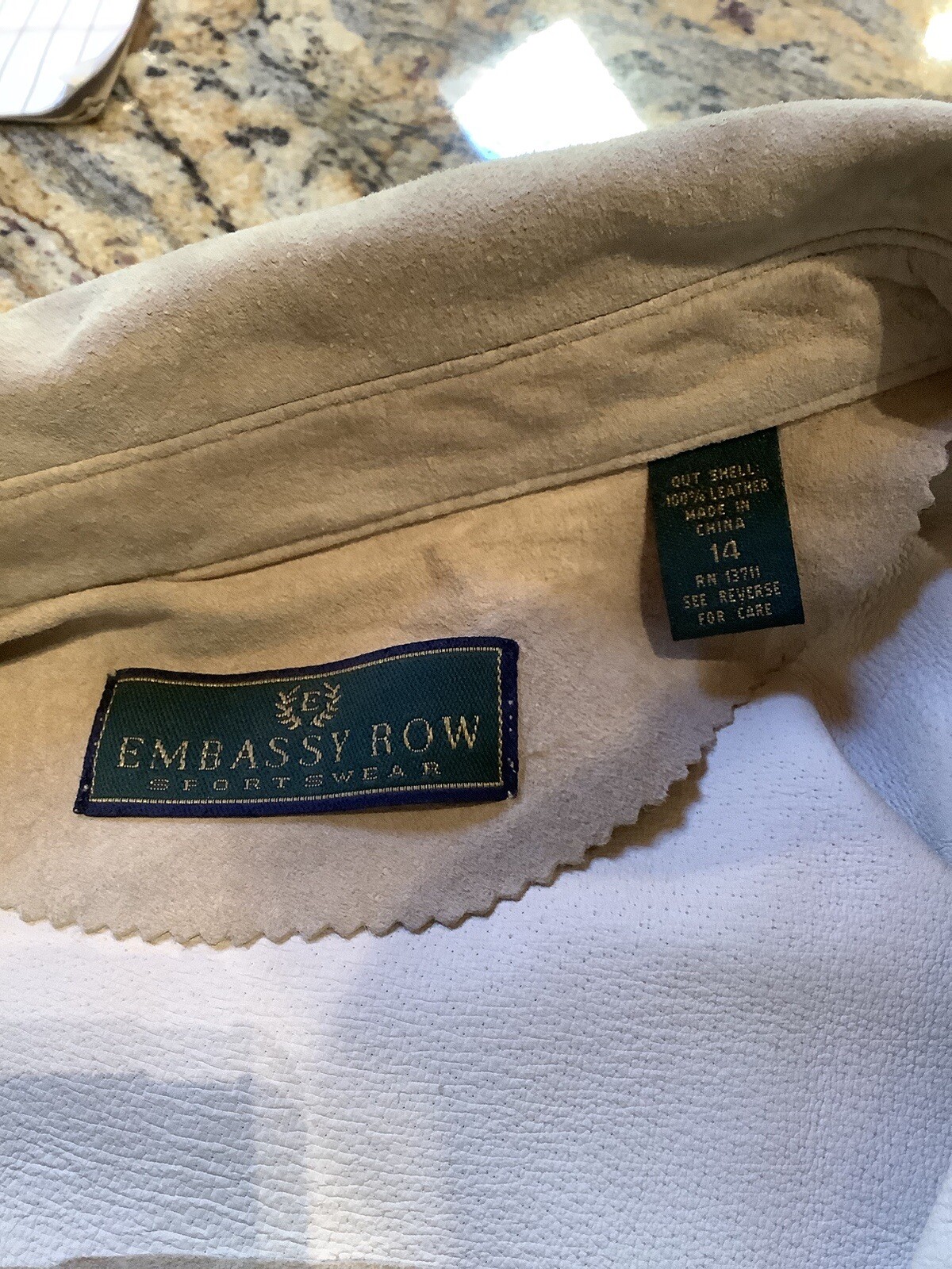 FILA Giacca Camicia Embassy Row Sportswear Smoked Neutrals Donna 14 Pelle scamosciata Bottonata