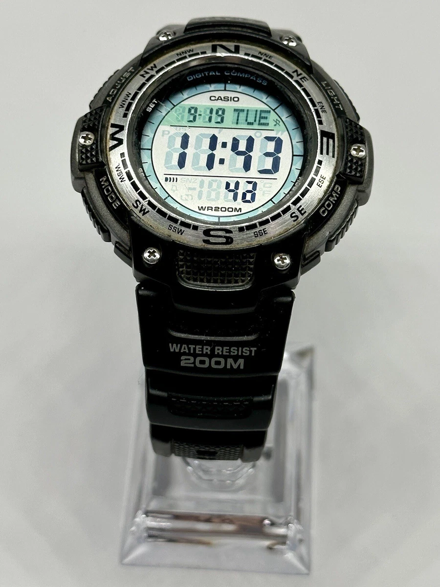 WORKING CASIO TWIN SENSOR 3157 SGW 100 ILLUMINATOR 5 ALARMS WORLD