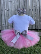 Pink Tutu And Skirt Bow Girl Birthday Add Shoe Toppers Choose Bow Or Tutu Colors