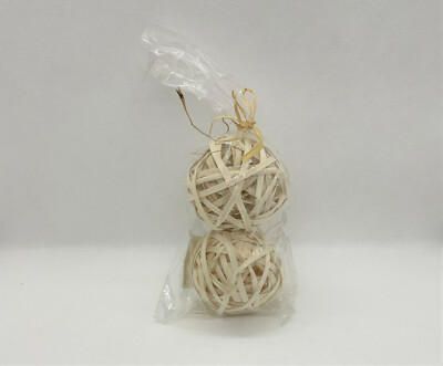 Rattan Kugeln natur Ø 6,5cm // Pkg = 2 Stück